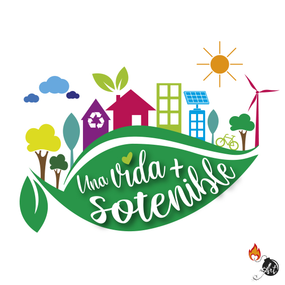 Logotipo para blog sobre temas sostenibleds. Ubicada en Pamplona.